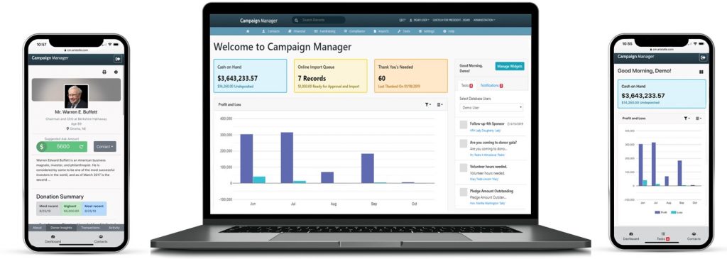 Campaign Manager multi-device product screens strip