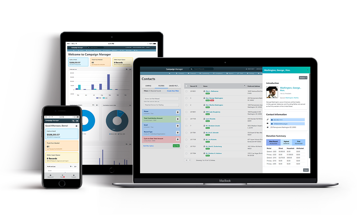 Responsive platform expression final Campaign Manager screen
